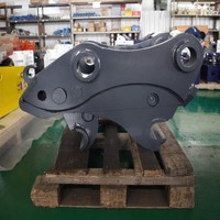 Attache rapide hydraulique pour excavatrice, grappin à broches, coupleur à verrouillage automatique manuel, double sécurité pour équipement CAT Komatsu de 3 à 50 tonnes