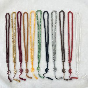 Nuevo Diseño, 99 Cuentas de <span class=keywords><strong>Rosario</strong></span> Hechas a Mano, Collar con Colgante de Luna y Estrella, Pulseras de Joyería de Moda al por Mayor - Product Image 1