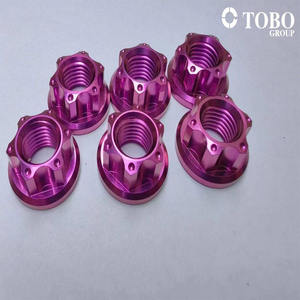 Bu lông đầu lục giác mạ kẽm, hợp kim TOBO Ti6Al4V, 12 cạnh, dùng cho trục sau xe máy, gia công CNC, cấp Gr2 Gr5, mạ titan - Product Image 2