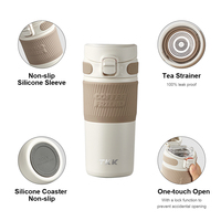 Mug à café isotherme en acier inoxydable 316 à double paroi, 15 oz (500 ml), anti-fuite, résistant à l'eau bouillante, vente en gros