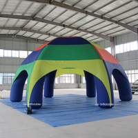 Tente araignée gonflable, dôme gonflable multi-arches, abri gonflable portable pour événements, promotion et activités en salons professionnels