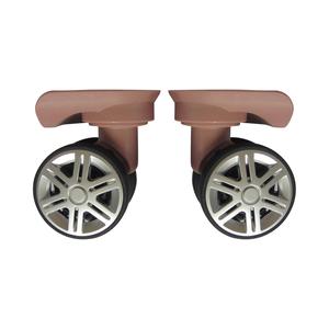 2 pezzi ruote girevoli dorate Rose e silenziose ruote per bagagli in materiale PU e PP accessori per la sostituzione della valigia - Product Image 2