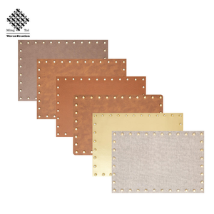 <span class=keywords><strong>PVC</strong></span>ビニールテーブルマット家庭用リベット革ダイニングテーブルプレースマットカスタム - Product Image 6