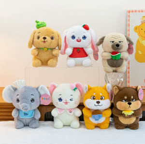 Xinhui Wholesale Glutton Zoo Series Desk Buddies Peluche, Simpatico Cane di Peluche, Bambola Compagna da Scrivania, Giocattolo Gatto, Regalo di Compleanno per Bambini - Product Image 2