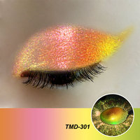 Ombre à paupières sirène de qualité cosmétique Pigments de caméléon Aurora Poudre libre irisée dans de petits pots