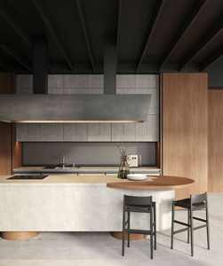 Hot Sale <b>Kitchen</b> Units Cabinet <b>Kitchen</b> Set Quartz <b>Island</b> Table Solid Wood <b>Kitchen</b> Cabinets Ready to Assemble - Product Image 6