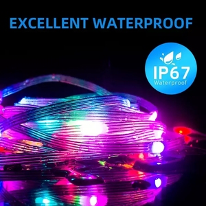 Guirlande lumineuse LED étanche IP65 en cuir, 24V, à brancher, pour jardin, extérieur, décorative - Product Image 6