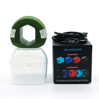 Appareil d'exercice de la mâchoire pour hommes et femmes, tonificateur de mâchoire avec 3 niveaux de résistance, entraîneur de mâchoire en silicone et appareil d'exercice de la mâchoire