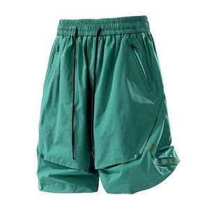 Camiseta holgada de verano de seda helada de secado rápido con logo personalizado para hombre, pantalones deportivos de marca de nueve puntos, frescos y de secado rápido. - Product Image 3