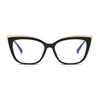 Montures de lunettes personnalisées de haute qualité avec logo, charnières à ressort TR90, pour myopie, style œil de chat, anti-lumière bleue, confortables et livraison rapide