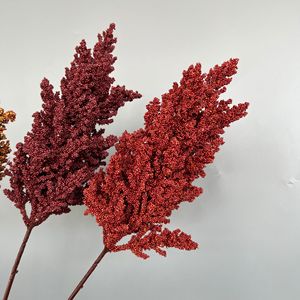 ก้านข้าวฟ่างเทียมเหมือนจริงสำหรับอุปกรณ์ประกอบฉากถ่ายภาพและตกแต่งกลับไปโรงเรียน-ตกแต่งหน้าต่างโรงแรมและร้านค้า - Product Image 4