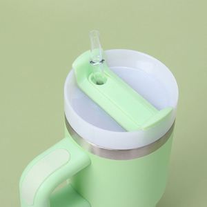 30oz 40oz 50oz American Style Stainless Steel Travel Tumbler Vacuum Insulated Tumbler Cup with Handle and Straw Lid - Product Image 2
