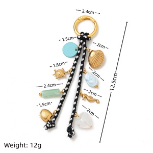 Nuova Moda Ciondolo Colorato a Forma di <span class=keywords><strong>Conchiglia</strong></span> con Cordino, Ciondolo a Forma di Lisca di Pesce, Collana Fai da Te per Donna, Regali, Gioielli, Ingrosso - Product Image 6