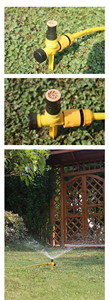 Conector Universal para Manguera, Estaca de Suelo, Aspersor Giratorio, Conexión Rápida sin Herramientas, Boquilla de Riego para Jardín - Product Image 3