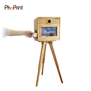 Xách tay 18.5 ''gỗ thật thông minh Photo Booth kiosk cho đám cưới/Đảng Tương thích với máy ảnh - Product Image 2