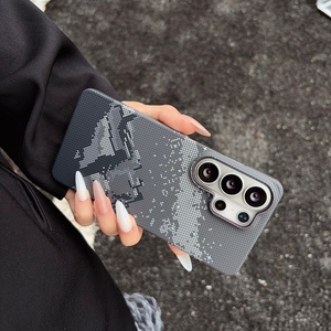 เคสโทรศัพท์มือถือลายคาร์บอนไฟเบอร์แบบแม่เหล็กสำหรับ Samsung S26 S25 Ultra รองรับการชาร์จไร้สาย ป้องกันการกระแทก - Product Image 3
