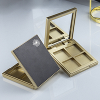 Palette de fards à paupières de maquillage conteneur fantaisie maquillage vintage en gros 4 pan vide magnétique vide conteneur de fard à paupières unique