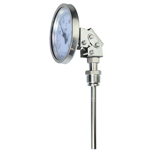 เทอร์โมมิเตอร์แบบไบเมทัลลิกอเนกประสงค์ สแตนเลส 304, เทอร์โมมิเตอร์แบบเข็ม, เทอร์โมมิเตอร์วัดอุณหภูมิอุตสาหกรรม WSS481 สำหรับหม้อไอน้ำ - Product Image 2
