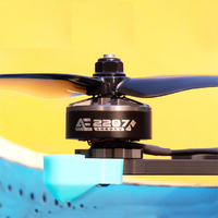 Moteur BLDC léger 2207 avec une puissance de 1400KV, moteur sans balais à forte poussée pour le vol de drones RC Freestyle