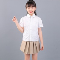 Jupe d'école plissée kaki personnalisée, jupe uniforme preppy pour filles avec short intégré anti-exposition