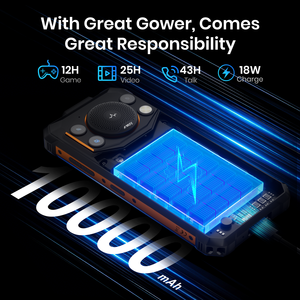 Fossibot F110Pro Flagship 6.74 Inch 5G <strong>Rugged</strong> Phone 8GB+128GB 10000mAh Big Battery 50MP Camera Android 15 <strong>Rugged</strong> <strong>Smartphone</strong> - Product Image 4