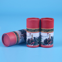 Conception personnalisée Boîtes d'emballage en papier pour bouteilles de capsules de supplément Tubes en papier pour pilules
