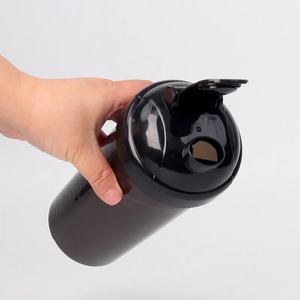 Özel Logo çevre dostu plastik siyah çalkalayıcı şişe serigrafi baskı ile Fitness salonu spor <span class=keywords><strong>Protein</strong></span> ve su kullanımı için - Product Image 6