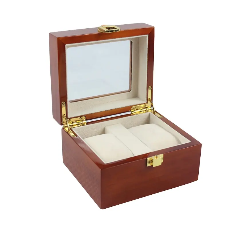 Factory Wholesale New arrived Wooden Wristwatch Display Box Wood Gift Packaging Box For Watch