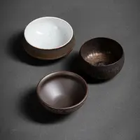 Tea Japanese Style Matcha Bowl Retro Tea Bowl Ceramic Large Tea Bowl Gilt Tea Ceremony Accessories