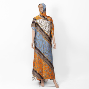 <span class=keywords><strong>ชุด</strong></span>แม็กซี่ผ้าไหมพิมพ์ลายชุดมุสลิมคาฟตัน - Product Image 4