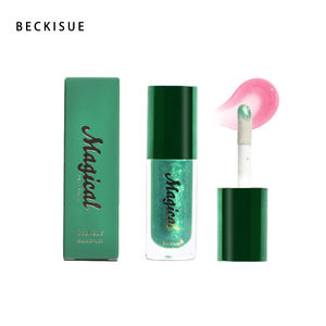 Aceite <span class=keywords><strong>Labial</strong></span> que Cambia de Color Beckisue BK009, Brillo <span class=keywords><strong>Labial</strong></span> Mágico, <span class=keywords><strong>Verde</strong></span> Cálido, Cambio de Color, Brillo <span class=keywords><strong>Labial</strong></span> Brillante, Etiqueta Privada, Logotipo Personalizado - Product Image 1