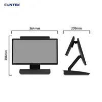 Système de point de vente SUNTEK SC2, Windows, écran tactile double 15,6 + 10,1 pouces, terminal de caisse intelligent tout-en-un, certifié CE
