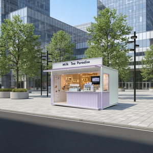 Promo! Kontainer Toko Pop Up 10FT 20FT, Kedai Kopi, Toko Kelontong, Kios, Stan, Rumah Kontainer Baja Modern - Product Image 6