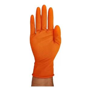Gants de sécurité robustes en nitrile pur 6-8 mil, texture diamant, personnalisables avec logo, pour mécaniciens, protection chimique, directement de l'usine - Product Image 2
