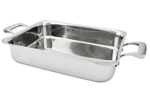 Tri-ply Stainless Steel Roasting <strong>Pan</strong> With Rack Frying <strong>Pan</strong> <strong>Turkey</strong> <strong>Roaster</strong> - Product Image 4