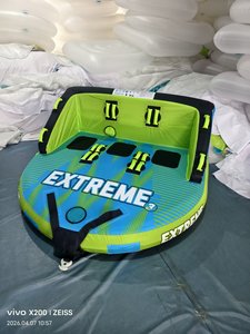 Jouets flottants tractables pour sports nautiques, tube gonflable <span class=keywords><strong>de</strong></span> remorquage, bateau-tube, tube aquatique tractable, tube aquatique gonflable à rouler - Product Image 3