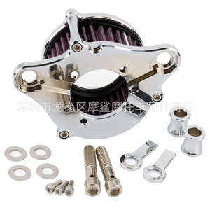 Filtro de Aire para Motocicleta Moshark 18x14x10, Aluminio CNC, Negro Bronce, Pieza de Modificación Retro para Harley - Product Image 5