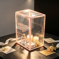 Boîte de protection transparente en PET recyclable sur mesure, petite boîte d'emballage transparente pour bougies, parfums et articles cadeaux