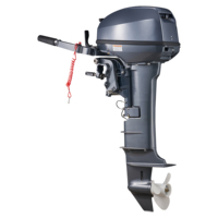 Mesin Tempel Fornlong 18HP Performa Tinggi 2 Tak Berpendingin Air Bensin untuk Kapal dengan Tuas Kemudi Manual Model Baru FL-T18