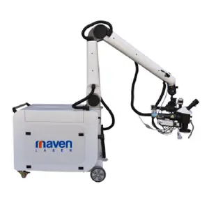 Robot IPG/raycus/Max 150W/300W qcw khuôn sửa chữa sợi Laser hệ thống hàn với nhôm, đồng, SS dây