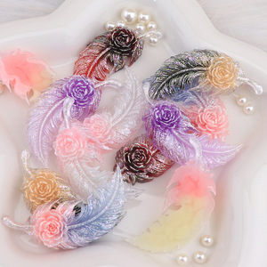 สินค้าใหม่ปี 2026 ชาร์มเรซิ่นรูปขนนกยูงเรืองแสงสำหรับตกแต่งเคสโทรศัพท์ ของเล่นแบบสุ่มราคาต่ำกว่า 1 ดอลลาร์ รุ่น <span class=keywords><strong>S99</strong></span> - Product Image 1