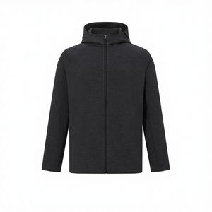 Veste d'hiver pour homme à capuche avec logo frontal, imperméable, à fermeture éclair longue, décontractée, DAN804 OEM ODM - Product Image 4