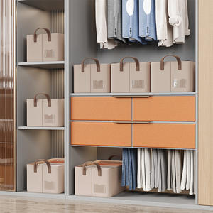 Boîte de rangement pliable rectangulaire moderne, paniers à linge pliables, organisateurs de garde-manger, animaux en peluche, vêtements, durable - Product Image 2