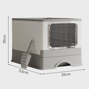 <span class=keywords><strong>Lettiera</strong></span> <span class=keywords><strong>per</strong></span> <span class=keywords><strong>Gatti</strong></span> OEM/ODM Ecologica 55L, Extra Large, Anti-Schizzi, Lavabile, Antibatterica, Durevole, in PP, con Controllo Odori, Facile da Pulire - Product Image 6