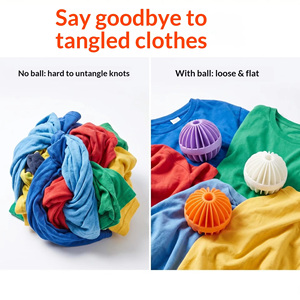 Eco-Friendly Soft Reusable Tangle Free Lantern Washer Balls PP Mesh Washing <b>Machine</b> Laundry Balls Pet Hair Remover 4 Pack - Product Image 3
