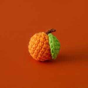 Mini handmade móc Trái Cây Rau Đồ chơi Quà Tặng Sợi trang trí nội thất handmade Crochet thực phẩm bán buôn dâu tây - Product Image 6