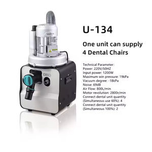 पोर्टेबल 2-चरण पृथक्करण प्रणाली दंत सक्शन इकाई चिकित्सा उपकरण वैक्यूम पंप बिजली स्रोत के साथ वैक्यूम पंप - Product Image 2