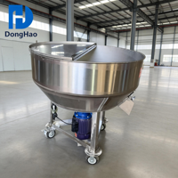 Homogénéisateur industriel automatique à cisaillement élevé avec moteur AC en acier inoxydable à bouche plate pour la production de lotions cosmétiques