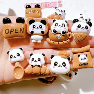 Wholesale New Cartoon Brown Bread Bear Resin Flat Back For Phone Case Patch Hair Accessories Water Cup Decorative