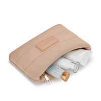 Sac de toilette de voyage en néoprène, trousse de maquillage de plage avec fermeture éclair, organiseur personnalisé, étui à maquillage pour femmes